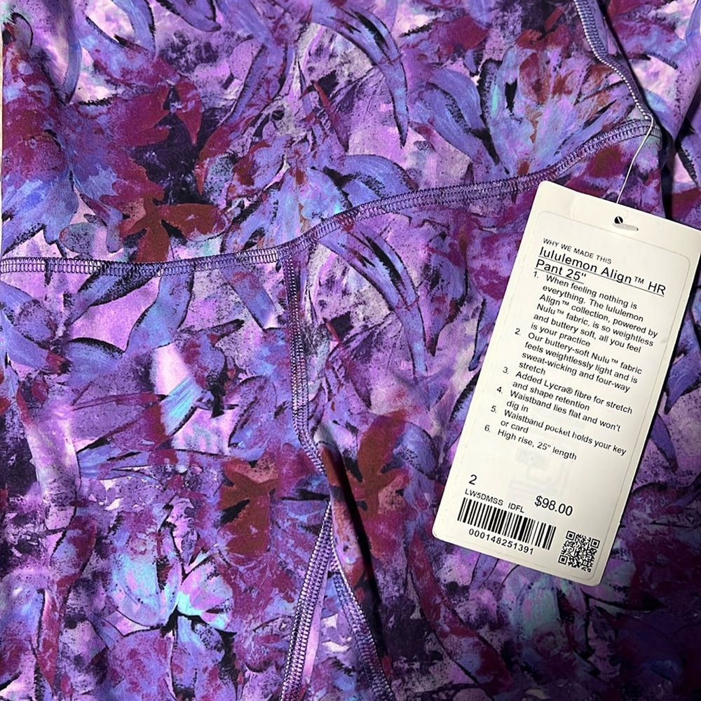 Brand new Lulu lemon pants align HR pan 25 inch